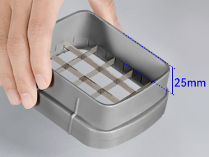 KEOUKE Multifunctional Vegetable Chopper Bowl White - 3 Interchangeable Blades Potato French Fry Cutter with Container & Storage Box Food Chopper Dicer for Cucumber, Tomato, Carrot, Onion detail 7