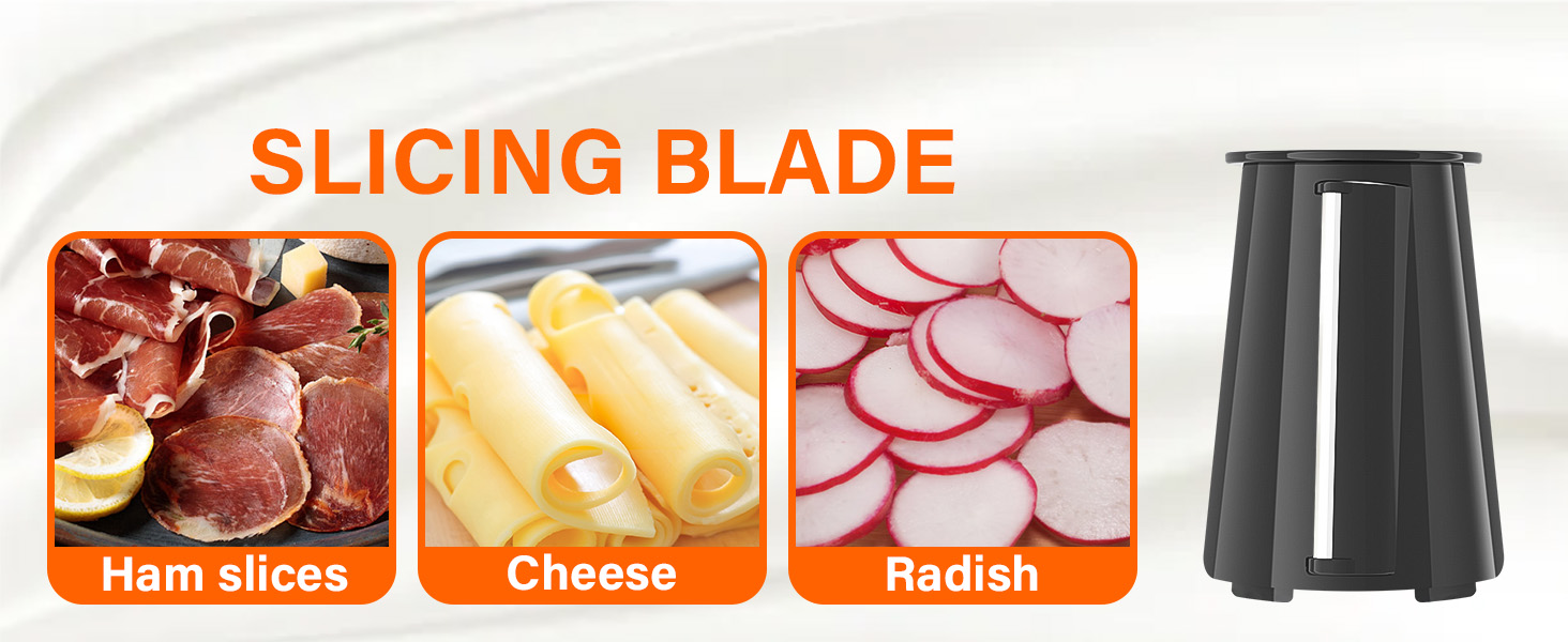 5 Blades Rotary Cheese Grater Hand Crank Vegetable Chopper Shredder Spiralizer Slicer Mandoline for Vegetable & Cheese & Fruit, Food Chopper for Kitchen with Blades Storage Box & Suction Base (Black) detail 3