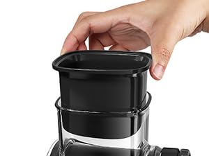 5 Blades Rotary Cheese Grater Hand Crank Vegetable Chopper Shredder Spiralizer Slicer Mandoline for Vegetable & Cheese & Fruit, Food Chopper for Kitchen with Blades Storage Box & Suction Base (Black) detail 11