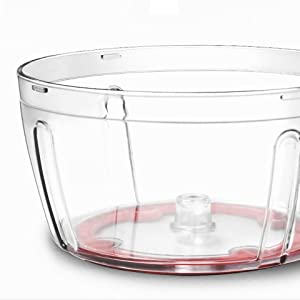 Multi-Functional Manual Food Processor,8 Cup Hand-powered Crank Chopper,Mincer Blender with Clear Container,for Vegetables Meat Fruits Nuts Herbs Onions detail 7