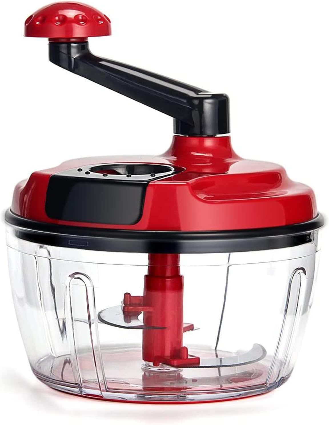 Multi-Functional Manual Food Processor,8 Cup Hand-powered Crank Chopper,Mincer Blender with Clear Container,for Vegetables Meat Fruits Nuts Herbs Onions detail 11