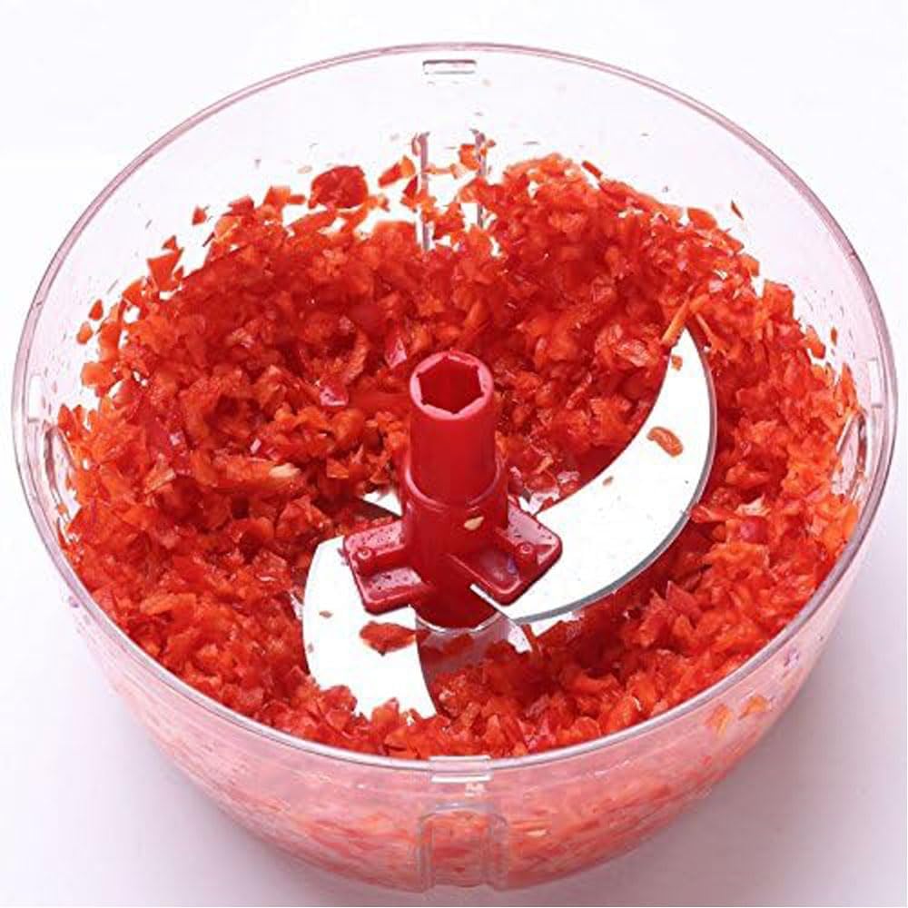 Multi-Functional Manual Food Processor,8 Cup Hand-powered Crank Chopper,Mincer Blender with Clear Container,for Vegetables Meat Fruits Nuts Herbs Onions detail 14