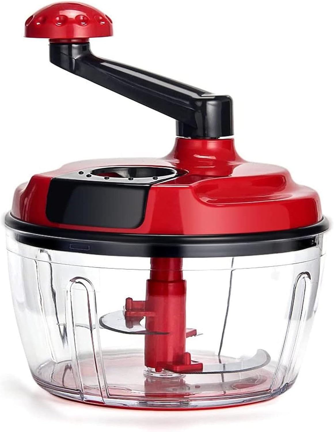 Multi-Functional Manual Food Processor,8 Cup Hand-powered Crank Chopper,Mincer Blender with Clear Container,for Vegetables Meat Fruits Nuts Herbs Onions detail 15