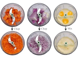 Brieftons Salad Spinner and Chopper: Large 6.3-Quart Lettuce Greens Vegetable Washer Dryer, with Bonus 0.95-Quart Veggie Chopper Mixer, Compact Storage, Easy Push Operation for Quick Veggie Prepping detail 10