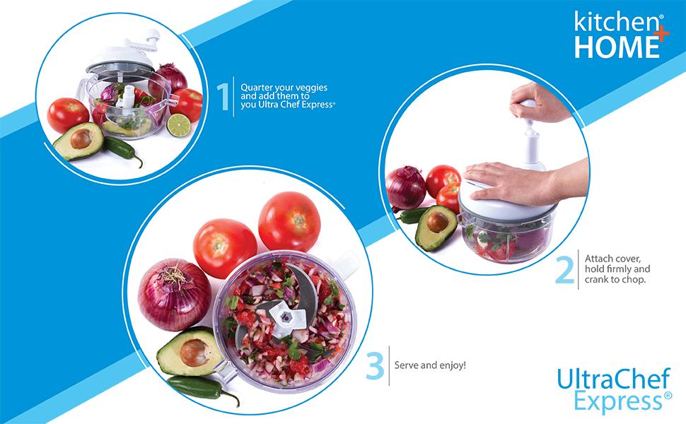 7 in 1 Food Chopper - As Seen on TV Manual Food Processor detail 2