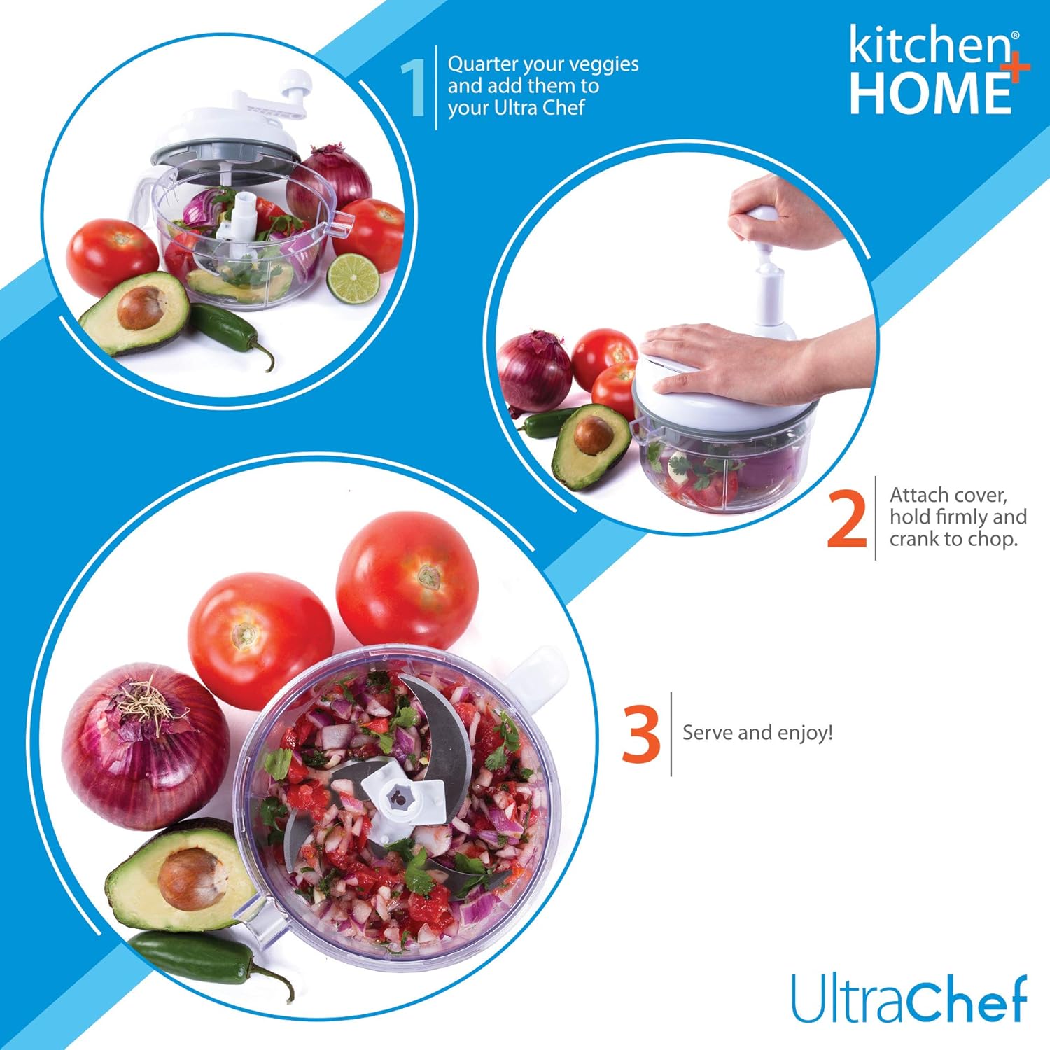 7 in 1 Food Chopper - As Seen on TV Manual Food Processor detail 7