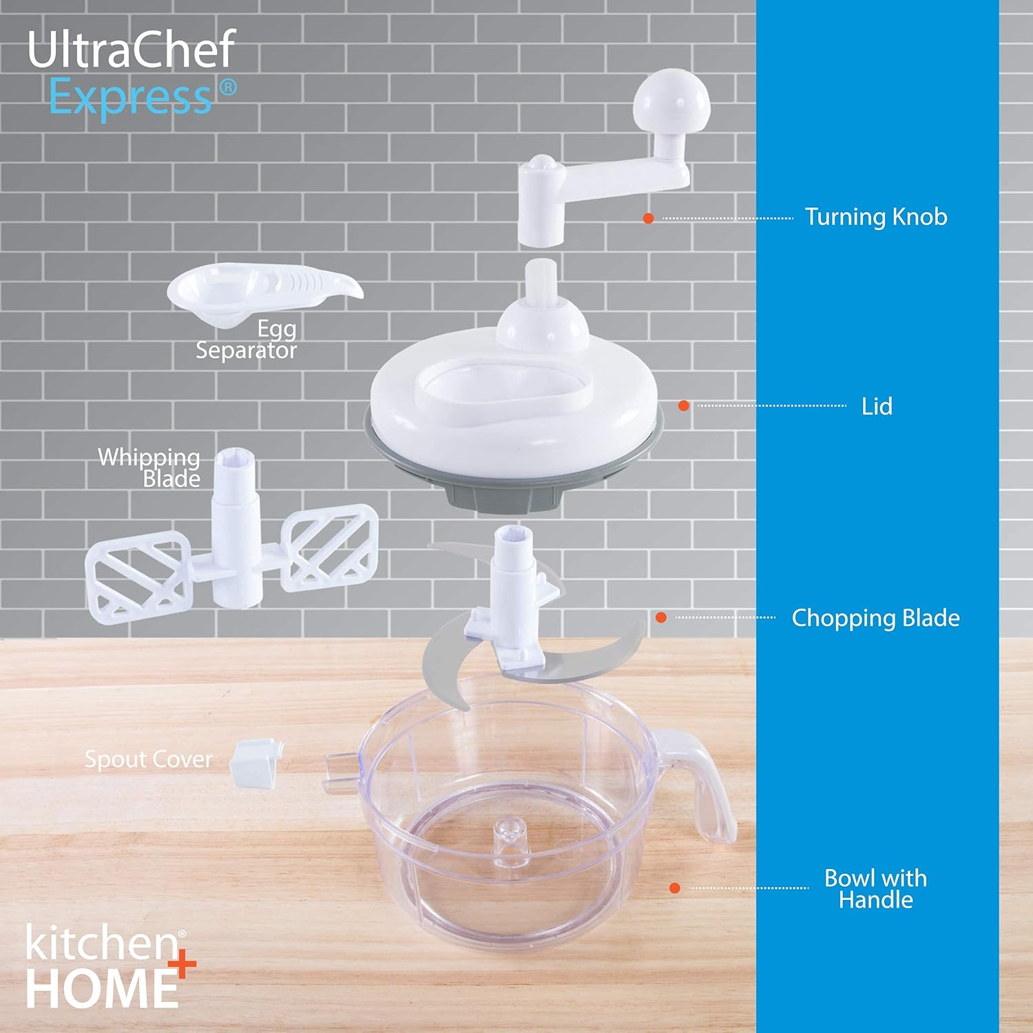 7 in 1 Food Chopper - As Seen on TV Manual Food Processor detail 10