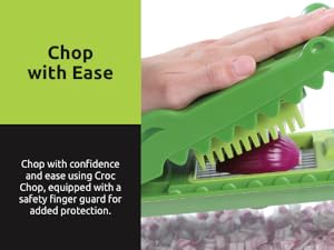 fullstar NEW Fullstar X OTOTO Croc Chop Vegetable Chopper & Slicer - Multifunctional Food Chopper, Crocodile Onion Cutter, Cool Kitchen Gadgets & Housewarming Gifts detail 5