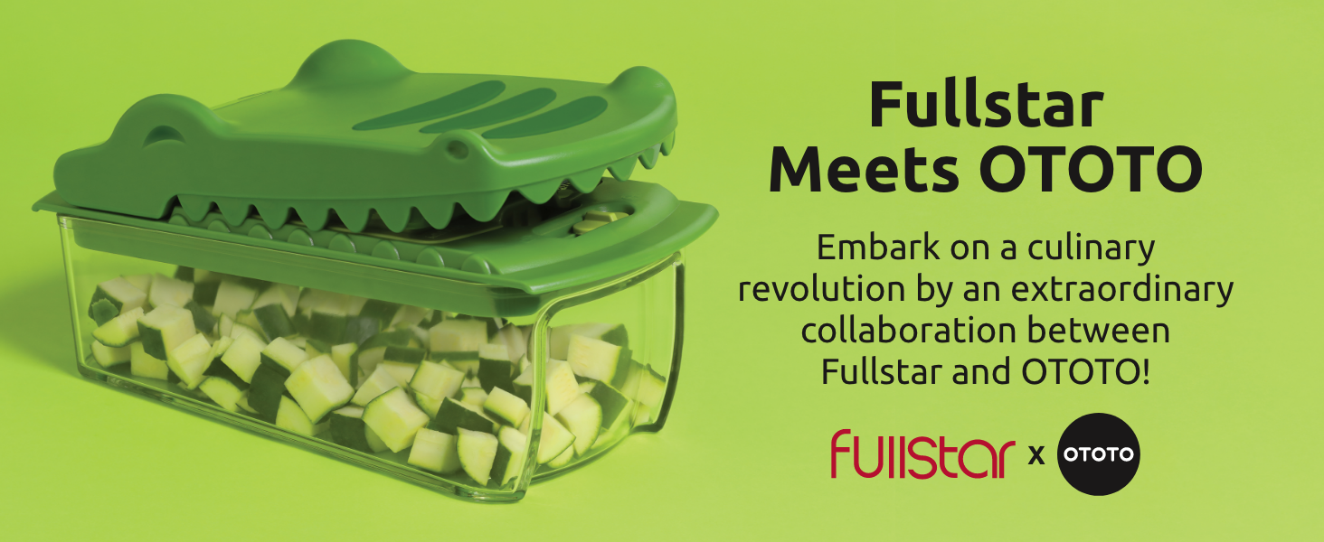 fullstar NEW Fullstar X OTOTO Croc Chop Vegetable Chopper & Slicer - Multifunctional Food Chopper, Crocodile Onion Cutter, Cool Kitchen Gadgets & Housewarming Gifts detail 8