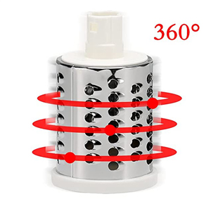 Round Mandoline Drum Slicer Rotary Cheese Grater Veggie Slicer Vegetable Carrot Shredder Nut Chopper Blue detail 8