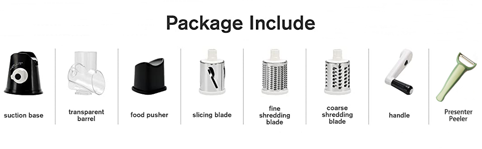 Round Mandoline Drum Slicer Rotary Cheese Grater Veggie Slicer Vegetable Carrot Shredder Nut Chopper Blue detail 10