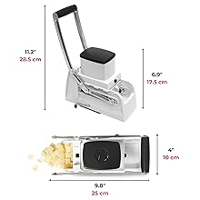 Starfrit Pro Fry Cutter & Cuber - 3-in-1 - Homemade French Fries, Slices and Diced Cubes Potato & Vegetable detail 4