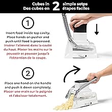 Starfrit Pro Fry Cutter & Cuber - 3-in-1 - Homemade French Fries, Slices and Diced Cubes Potato & Vegetable detail 10