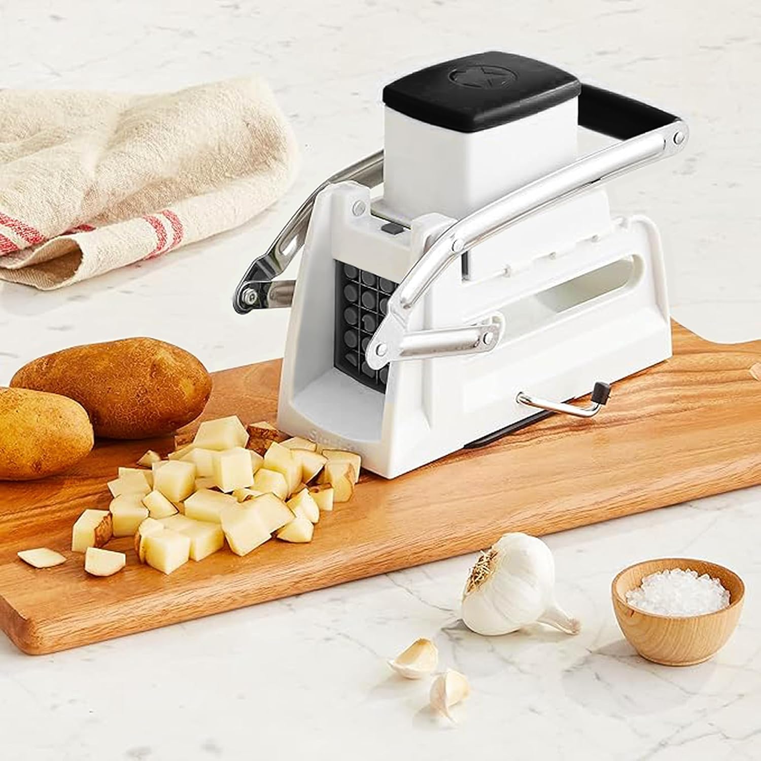 Starfrit Pro Fry Cutter & Cuber - 3-in-1 - Homemade French Fries, Slices and Diced Cubes Potato & Vegetable detail 14