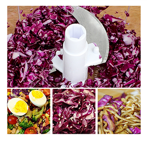Tenta Kitchen Food processes Hand Crank Food Processor/Manual Food Chopper/Meat Grinder/Vegetable Dicer And Mincer/Fruit Blender With Egg Separator Rotary Onion Chopper(2 Sets steel blades) detail 6