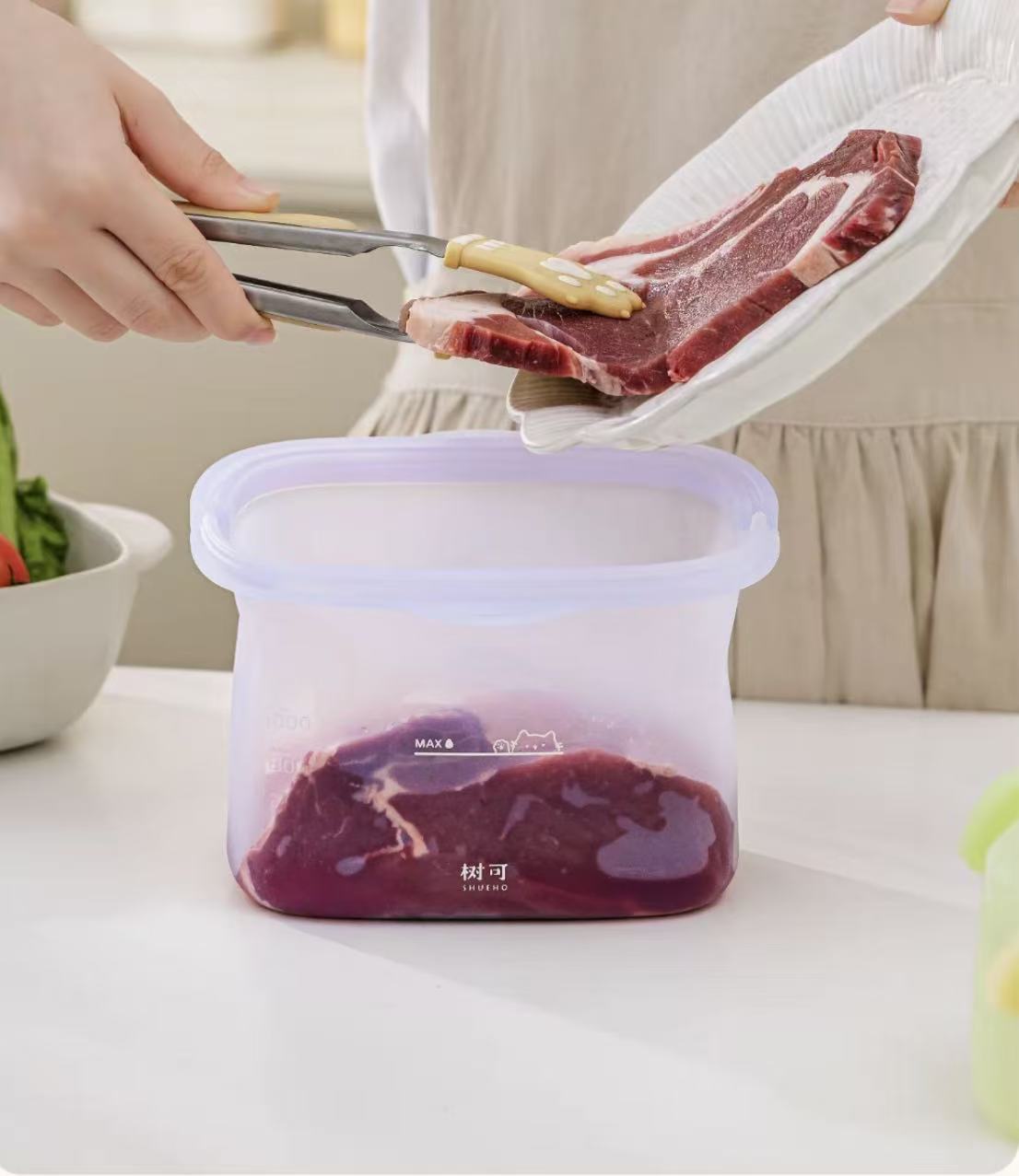 Stand-up Resealable Food Storage Bag - View 5