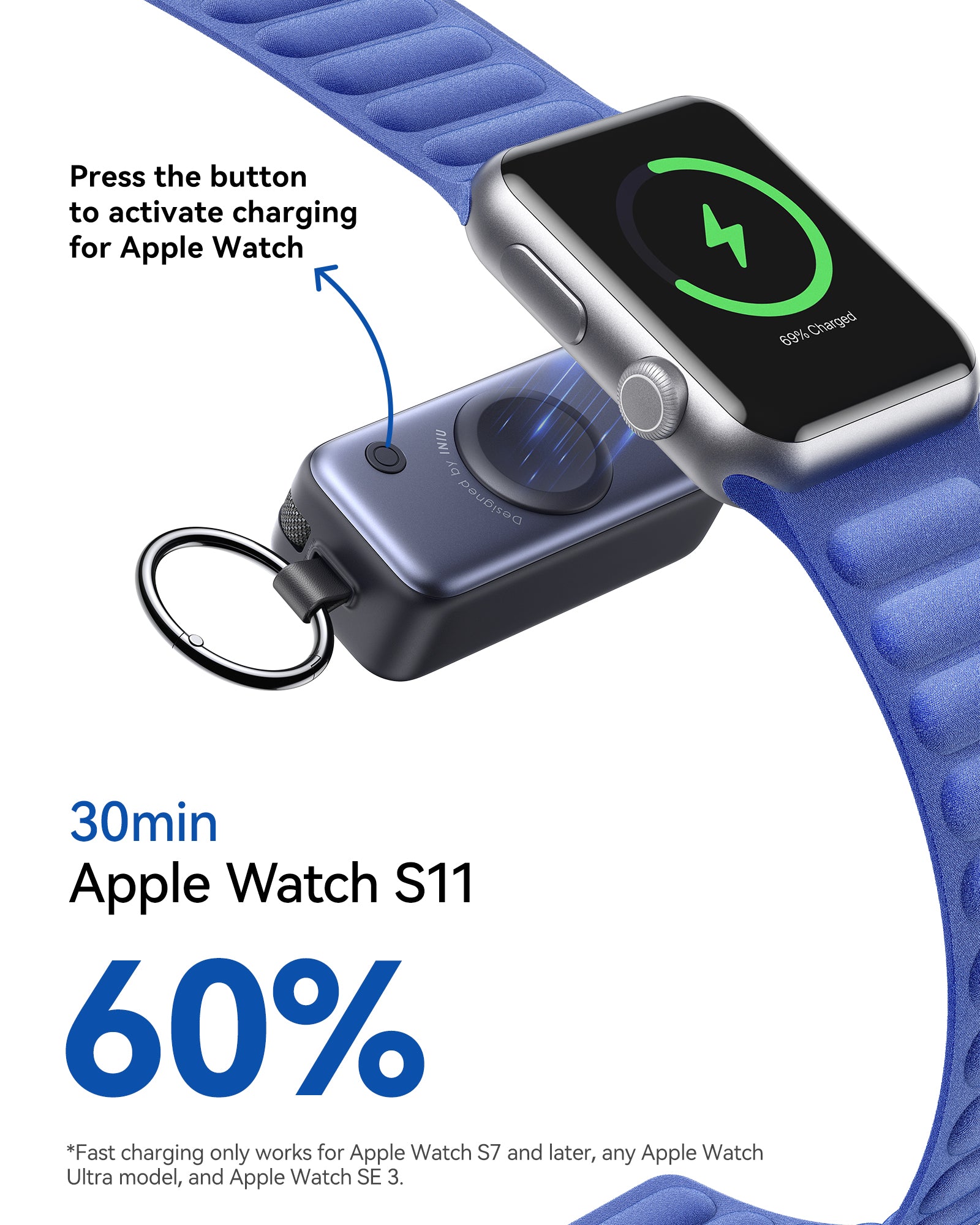 INIU SnapGo P81 Power Bank for iWatch 5W 5,000mAh - View 4
