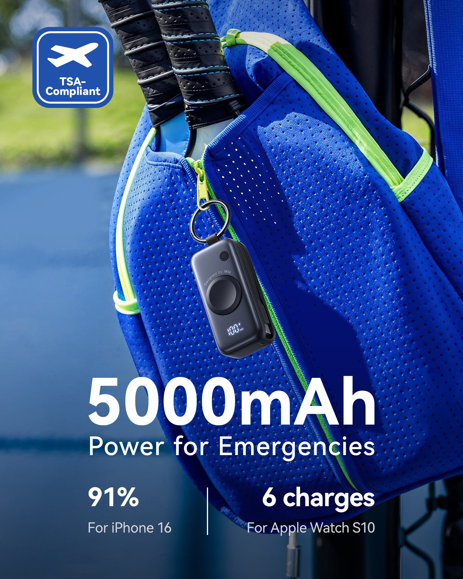 INIU SnapGo P81 Power Bank for iWatch 5W 5,000mAh - View 6