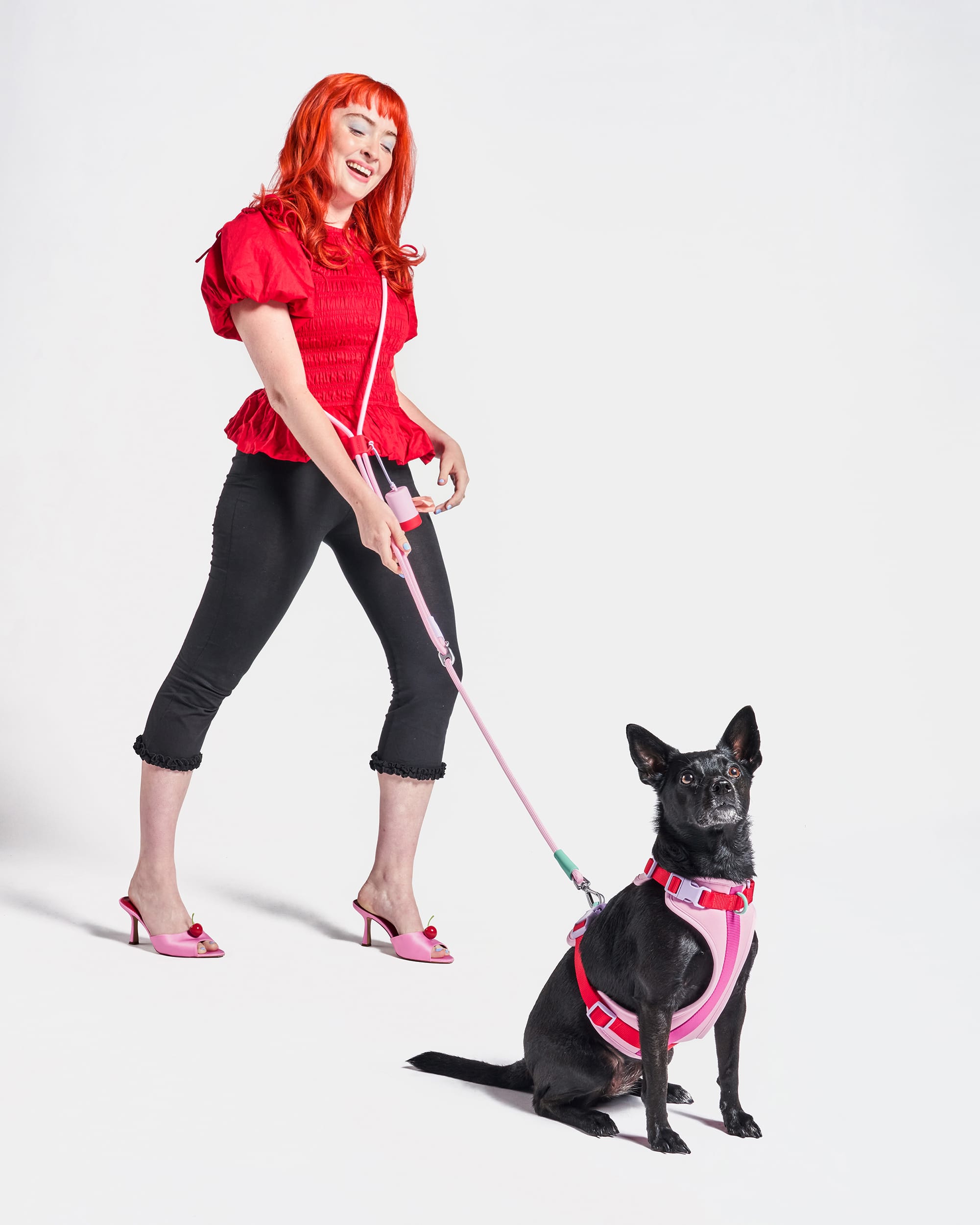 Cushioned Harness + Hands-Free Rope Leash Walk Kit - View 3