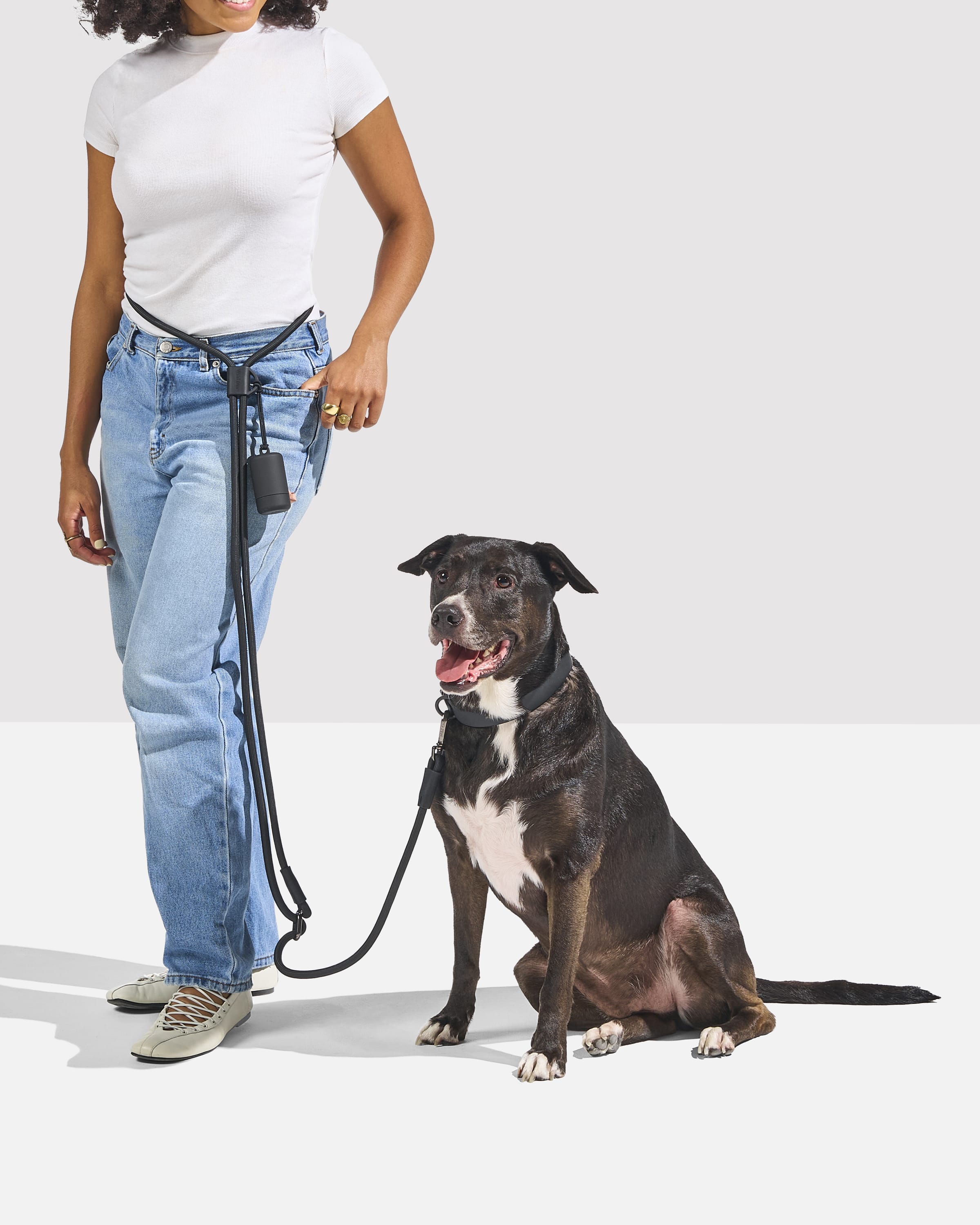 Waterproof Collar + Hands-Free Rope Leash Walk Kit - View 4