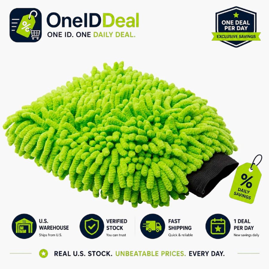 Chenille Dusting & Wash Mitt