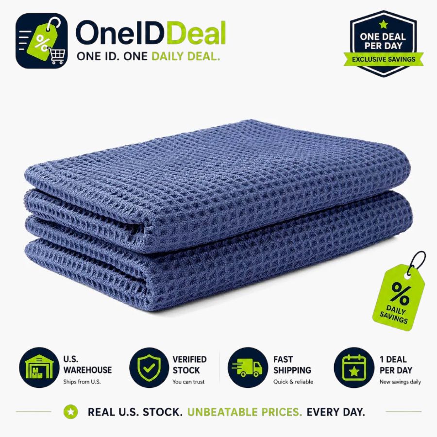 Waffle Weave Cloth (2-Pack)