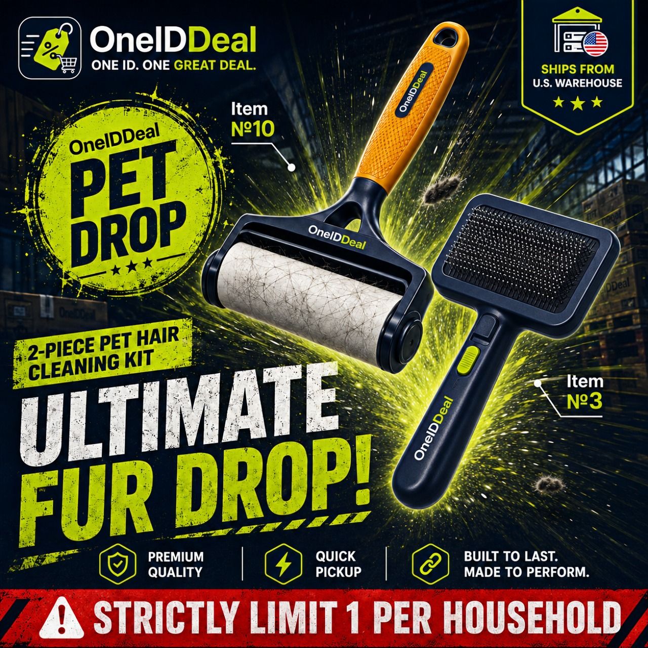 [MEGA DROP] OneIDDeal™ Pet Fur Killer Kit - Instant Sofa Reset